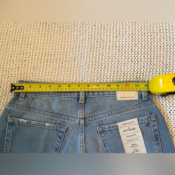 Current/Elliot Boyfriend Deconstructed Jeans Sz 26 Style CE1013CN14 Rainfall - Picture 5 of 7